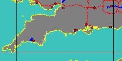 Map center:  N: 50° 42' 0'' W: 2° 42' 0''  - Grid: 5° - click to open