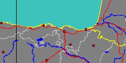 Map center:  N: 43° 15' 0'' W: 2° 58' 59''  - Grid: 5° - click to open