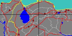 Map center:  N: 9° 35' 59'' W: 70° 17' 59''  - Grid: 5° - click to open