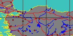 Map center:  N: 39° 53' 59'' E: 32° 53' 59''  - Grid: 5° - click to open