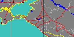 Map center:  N: 45° 1' 59'' E: 38° 57' 59''  - Grid: 5° - click to open