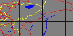 Map center:  N: 40° 30' 0'' E: 78° 42' 0''  - Grid: 5° - click to open