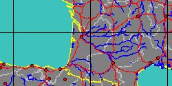 Map center:  N: 44� 30' 0'' W: 0� 18' 0''  - Grid: 5� - click to open