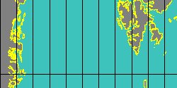 Map center:  N: 76° 54' 0'' E: 1° 51' 0''  - Grid: 5° - click to open