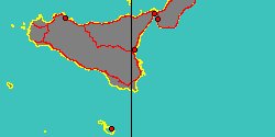 Map center:  N: 37 6' 38'' E: 15 8' 45''  - Grid: 5 - click to open