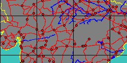 Map center:  N: 22° 59' 17'' E: 78° 39' 24''  - Grid: 5° - click to open