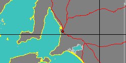 Map center:  S: 34° 53' 59'' E: 138° 35' 59''  - Grid: 5° - click to open