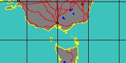 Map center:  S: 38° 47' 2'' E: 145° 52' 47''  - Grid: 5° - click to open